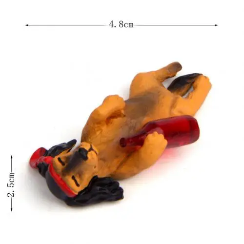 Bottle Shiba Inu Прекрасный корги Шиба ину собака смолы модель Фигурка миниатюрный Сказочный Сад украшения Коллекционная модель детские развивающие игрушки - Цвет: Bottle Shiba Inu