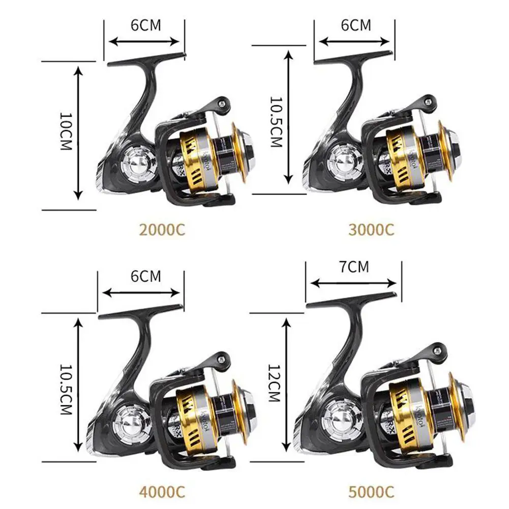 Японская японская Рыболовная катушка 9 + 1BB мощная Тяговая с большим
