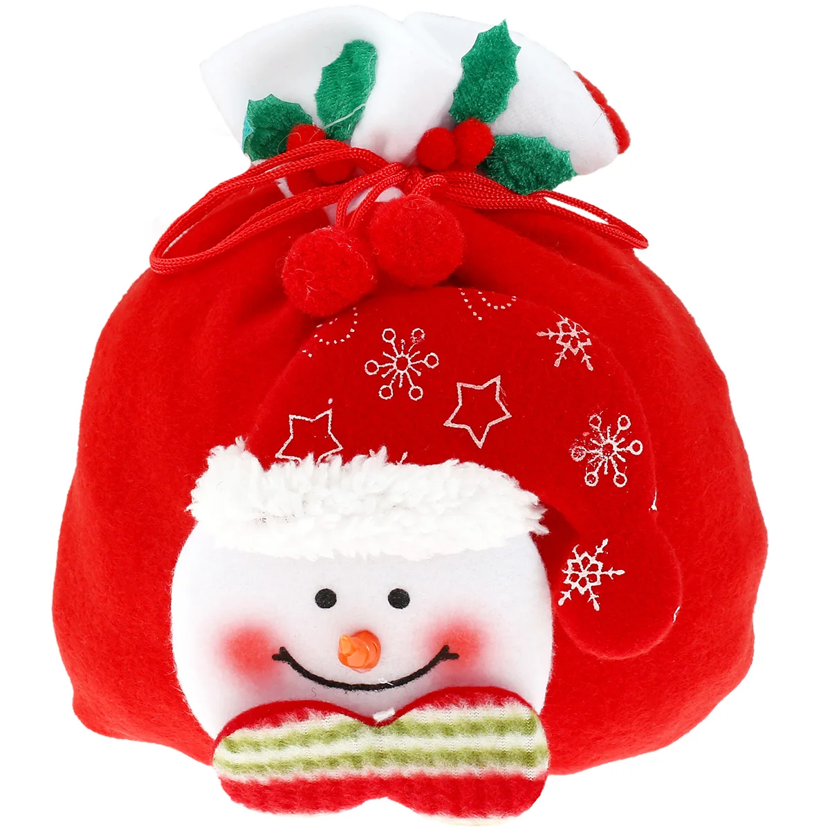 

2021 Christmas Santa Claus Gift Bag Santa Claus Non-woven Fabric Can Hold Gift Bag Snowman Drawstring Bag Merry Christmas Decor