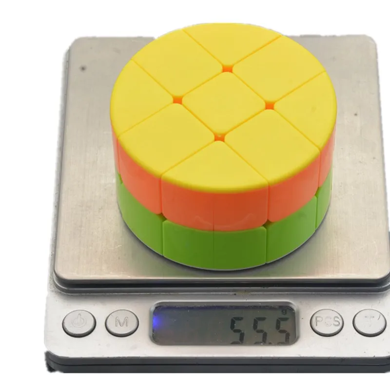 LeFun 2x2x2 цилиндрический многоцветный магический куб быстрый ультра-Гладкий