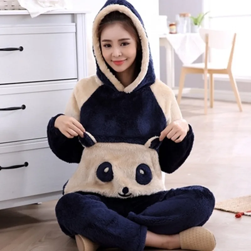 

Plus size L-6XL 7XL Winter women thick flannel sleepwear sets women Patchwork coral fleece men big Pajama warm Sets 24 color