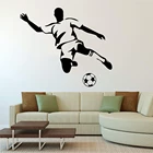 Наклейка на стену с футбольным принтом для мальчиков, украшение для детской комнаты