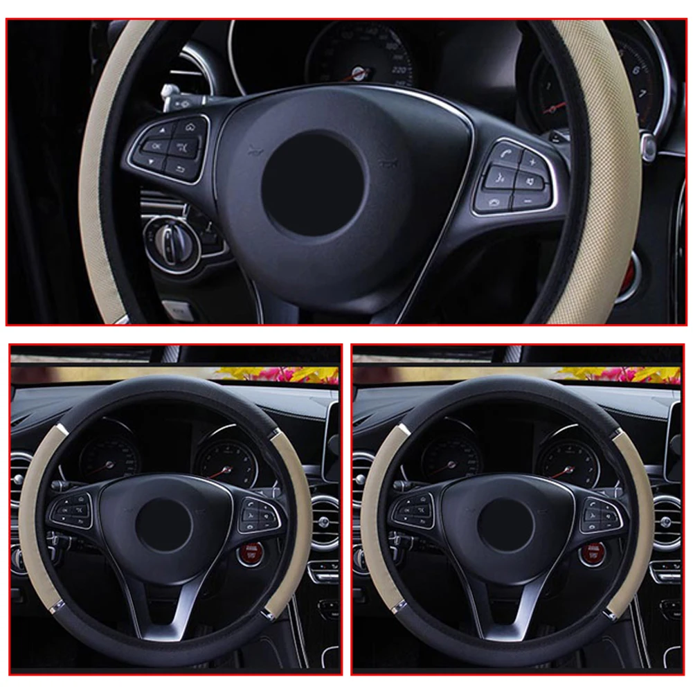 Чехол на руль милая кожаная противоскользящая защита для руля диаметром 37 38