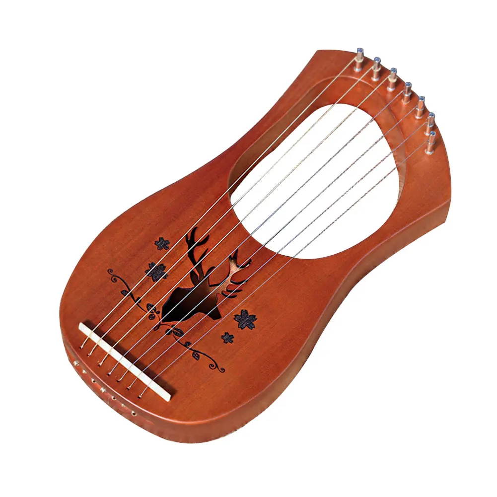 Инструмент для детей 7-String деревянные развлечения из красного дерева легкий подарок компактный музыкальный Профессиональный Lyre ксилофон