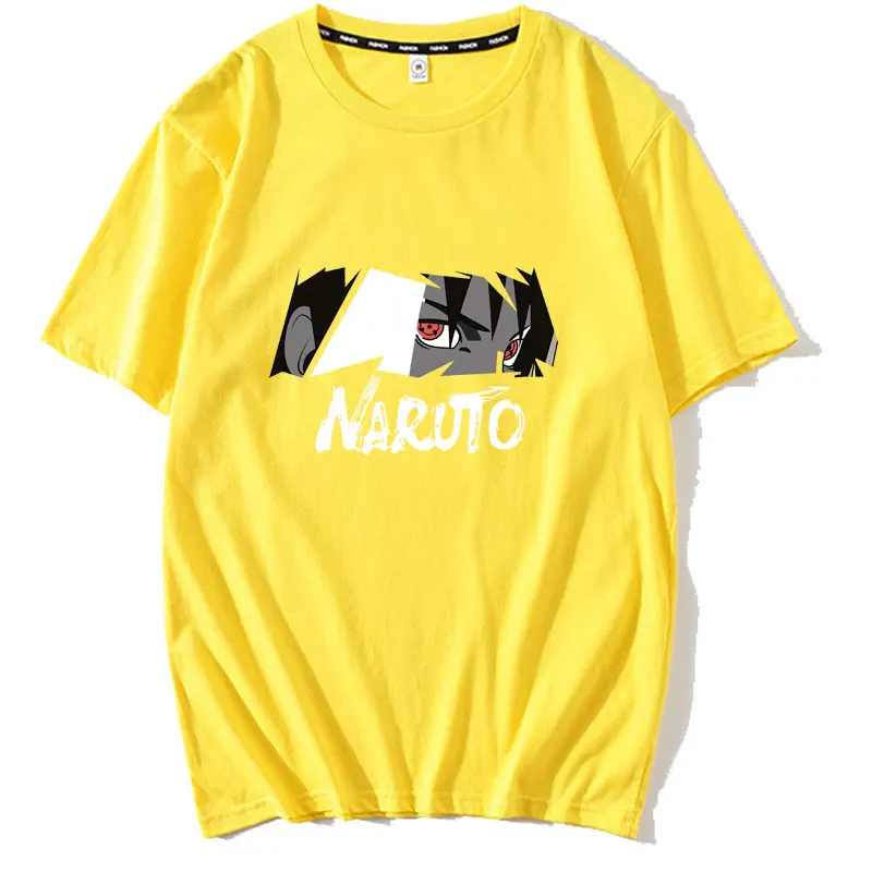 

2020 Hip Hop T Shirt Japanese Harajuku Anime Naruto T-Shirt Streetwear Summer Tops Tees Cotton Tshirt Oversized Hip Hop Tshirt
