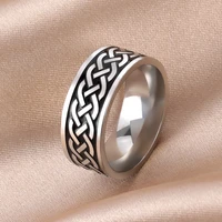 vintage odin rune viking celtics knot ring norse style rings for women men nordic amulet stainless steel jewelry gift 2022 new