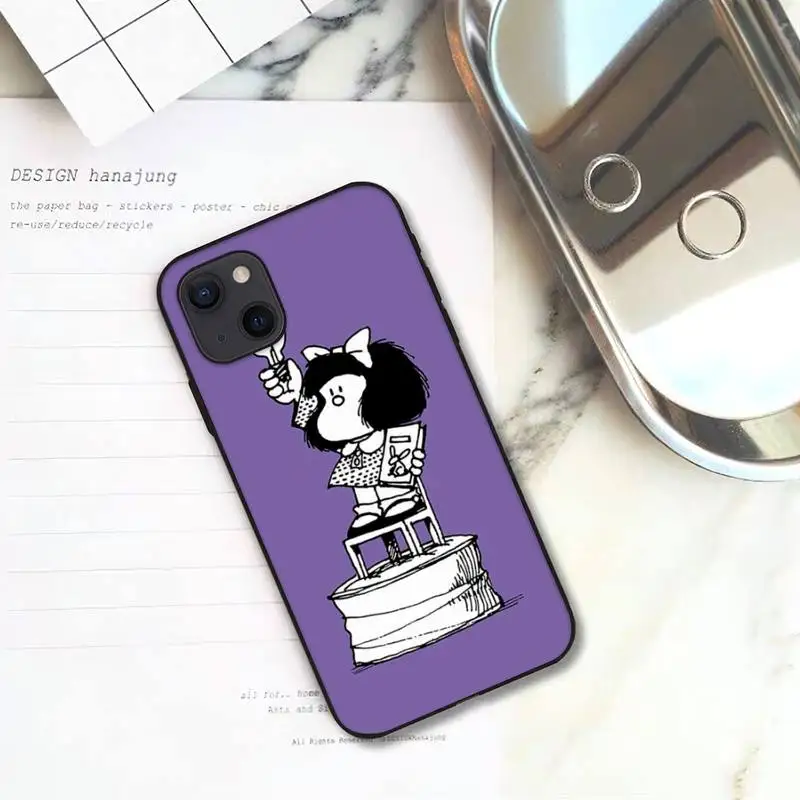 Чехол для телефона RUICHI Hot Mafalda iPhone 11 12 Mini 13 Pro XS Max X 8 7 6s Plus 5 SE XR | Мобильные телефоны и