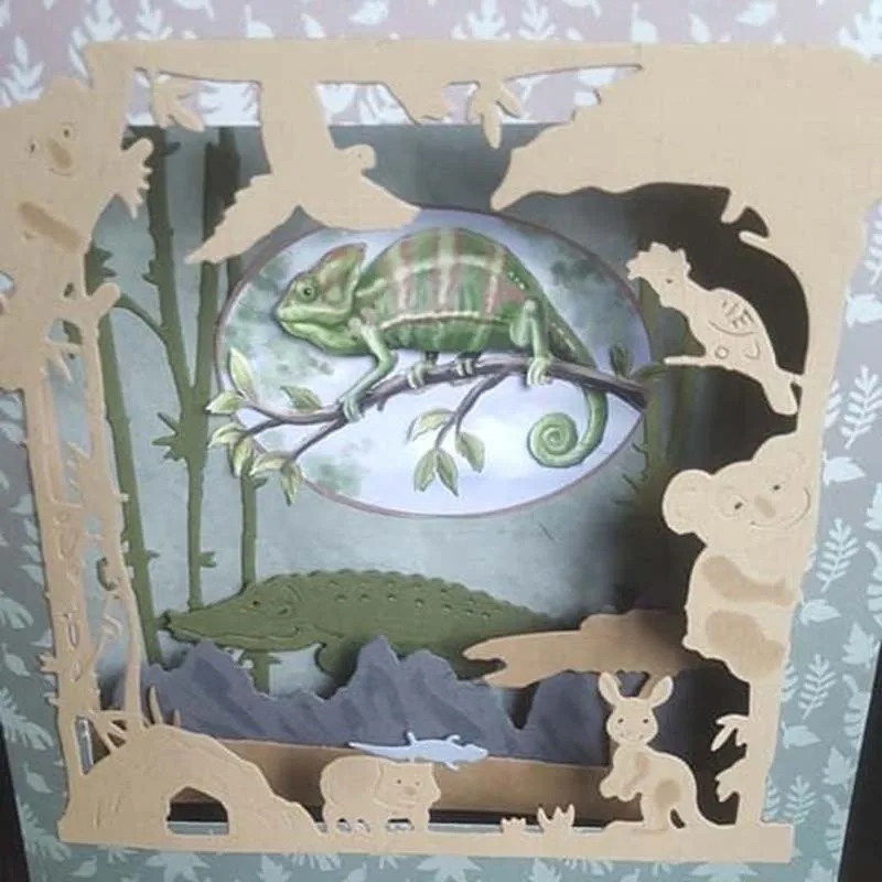 Металлические Вырубные штампы каркас коала вырезанные для скрапбукинга бумаги