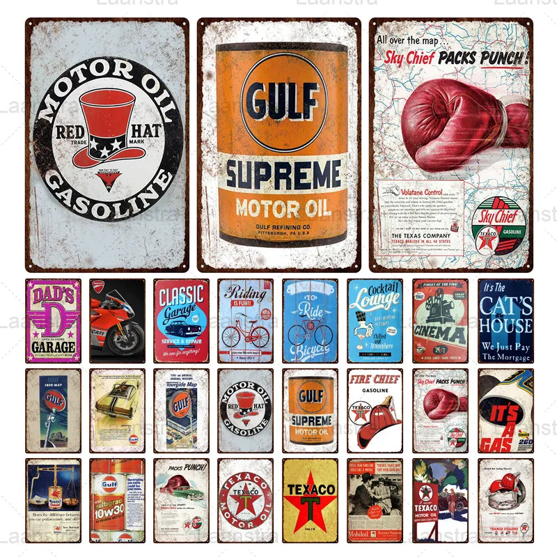 Настенный металлический плакат в стиле ретро винтажные декоративные жестяные