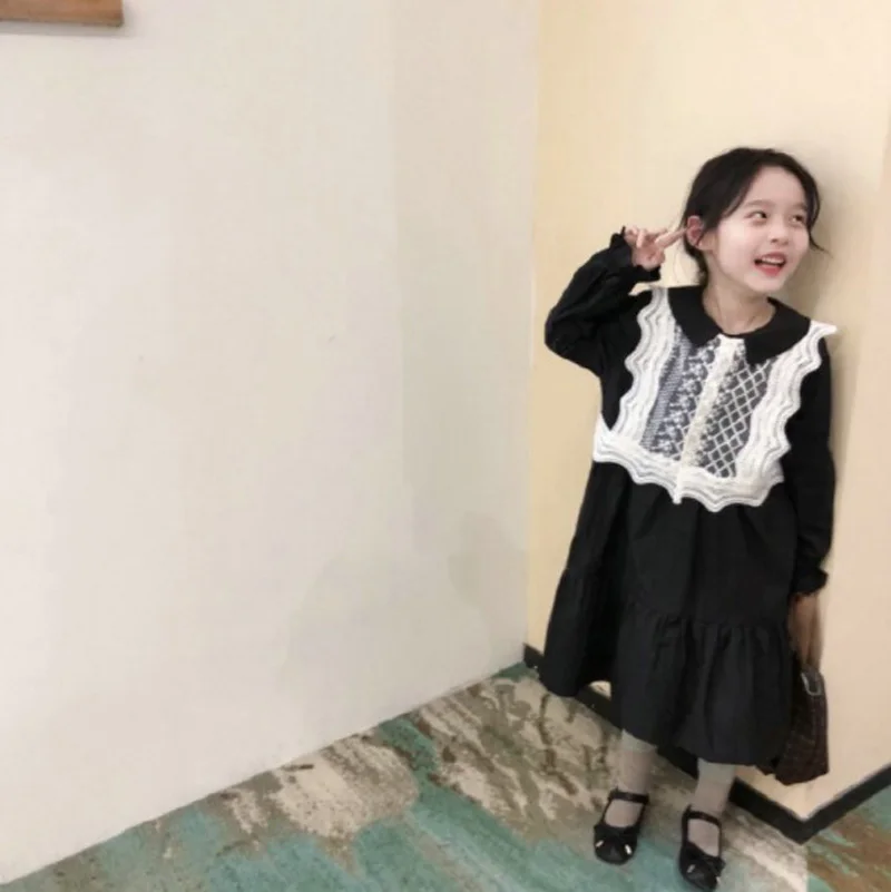 

Cultiseed для маленьких детей в винтажном стиле, элегантное длинное кружевное платье принцессы для девочек; Одежда для девочек с длинным рукаво...