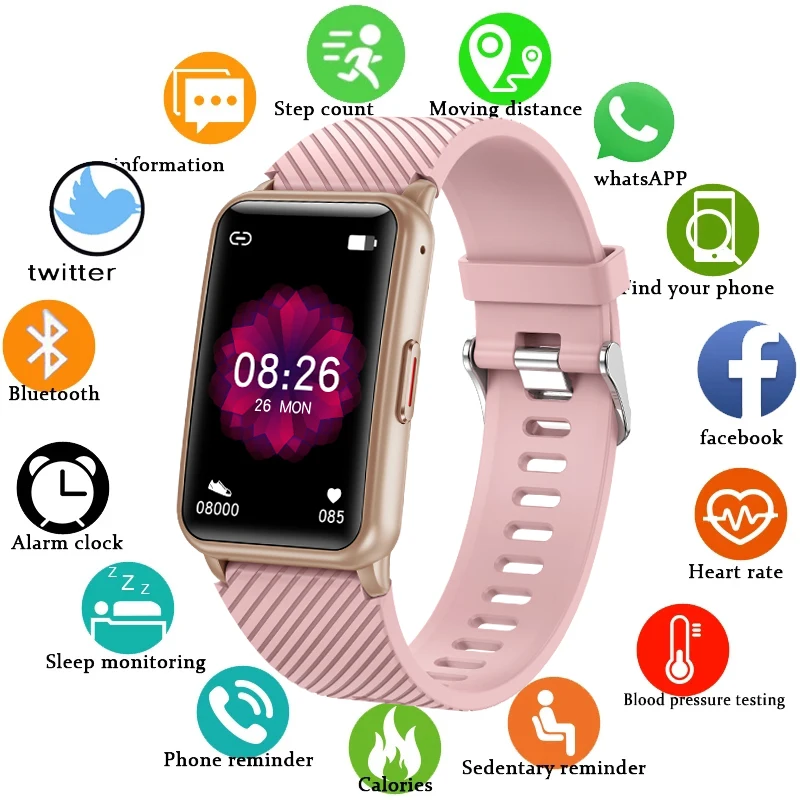 

GEJIAN Smart Watch Women Smartwatch Men Bluetooth Call Fitness Tracker IP67 Waterproof For Xiaomi Huawei iOS phone Sports Watch