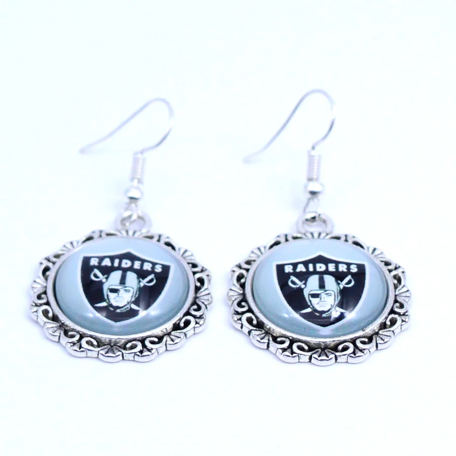 Earrings Oakland Raiders Charms Dangle Sport 5pair Football Jewelry for Women Birthday Party Gift New 2019 | Украшения и