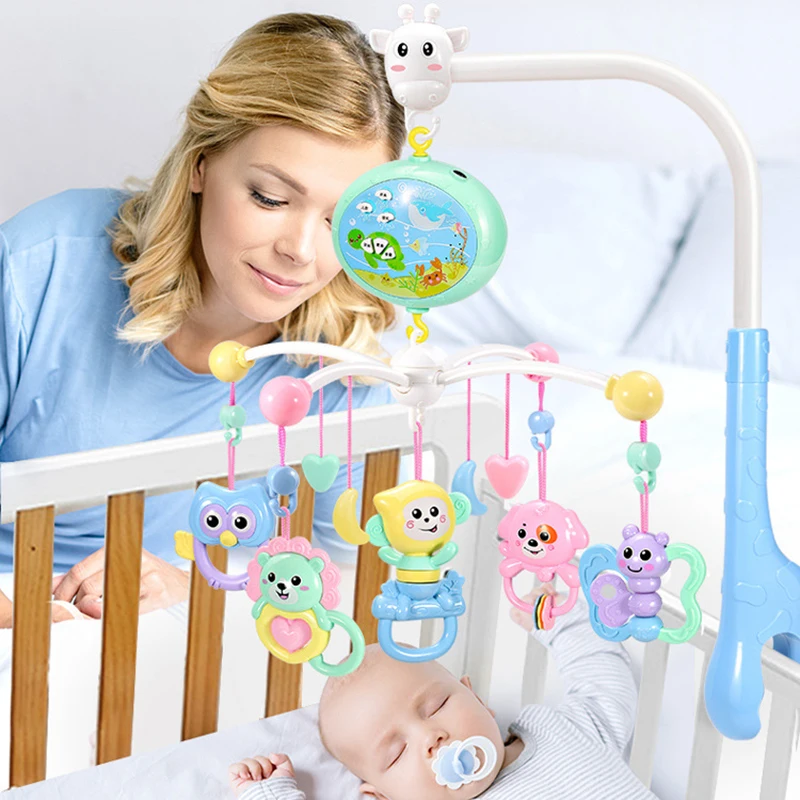 Детские погремушки игрушки мобильная музыкальная кроватка музыкальный