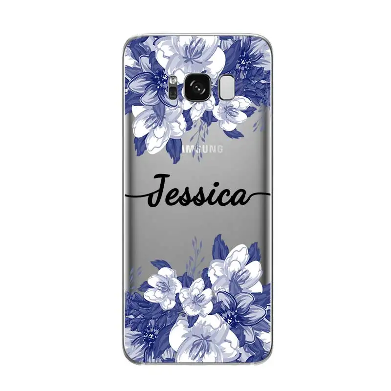 На заказ Ваше имя DIY Модный чехол для samsung Galaxy S5 S6 S7 S8 S9 S10 S10E Lite Edge Plus