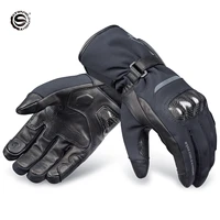 sfk motorcycle gloves waterproof windproof winter warm gloves black unisex winter for skiing riding protection motocross gear