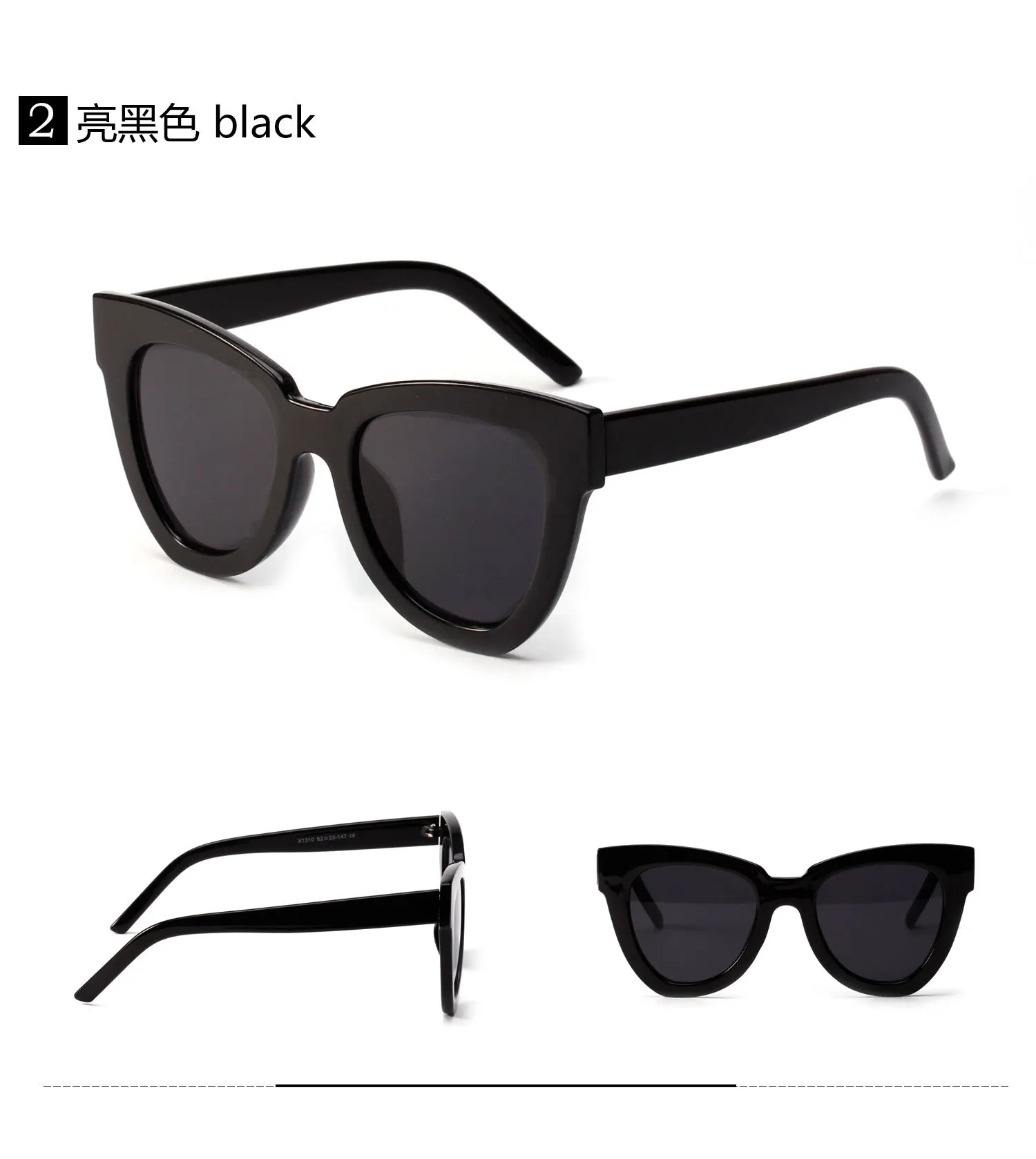 Солнцезащитные очки в форме кошачий глаз мужские ретро-очки с акриловыми линзами