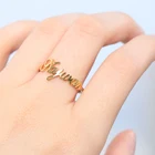 Кольцо с именем на заказ, кольца из нержавеющей стали на заказ для женщин и девушек, кольцо цвета розового золота и серебра, ювелирные изделия, бесплатная доставка