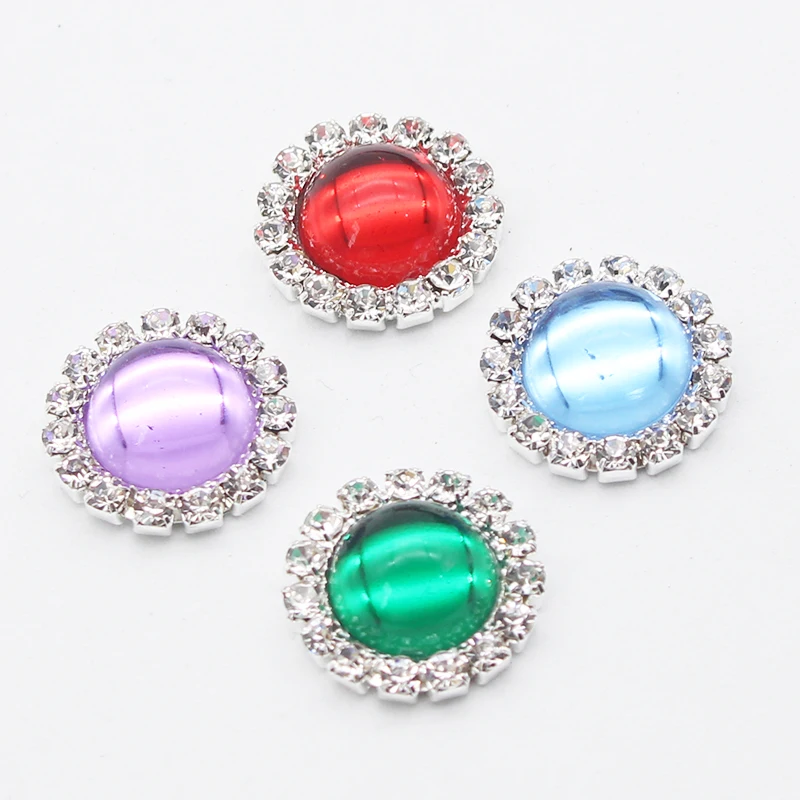 

The New10 pcs / lot 16mm Round rhinestone Shiny beads For DIYSuitable for wedding dressesJewelry accessories handmade