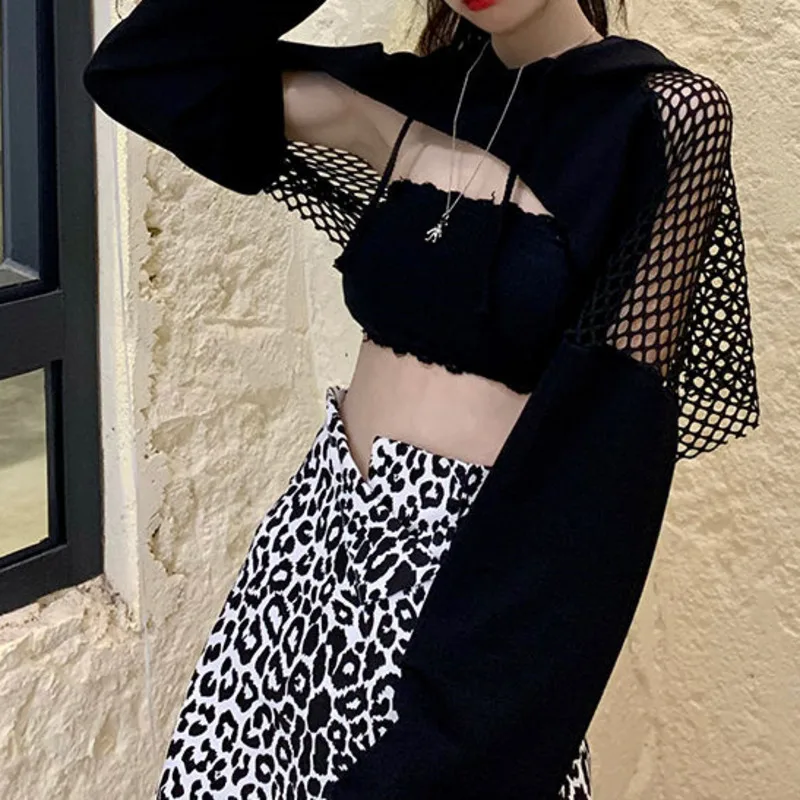 

SXGOTH Grung Egirl эмо девушка Хэллоуин Толстовка Оверсайз Harajuku модный для женщин топ Rave Hollow Goth панк темная Академия черный