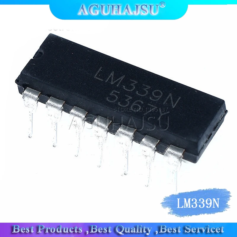 10 шт. LM339N DIP14 LM339 DIP 339N 14 Quad Single Supply компараторы новые и оригинальные IC|integrated