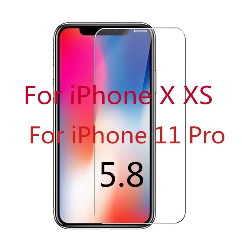 For iPhone XS Закаленное стекло для iPhone XR X XS MAX 5 5S SE Защитная пленка для экрана для iPhone 6 6s 7 8 Plus защита стекла для iPhone XS 4 4S - Цвет: For iPhone XS