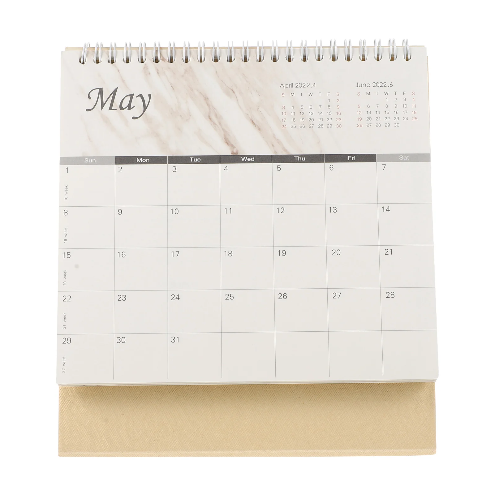 

1Pc Creative 2022 Calendar Simple Paper Calendar Desktop Calendar (Assorted Color)