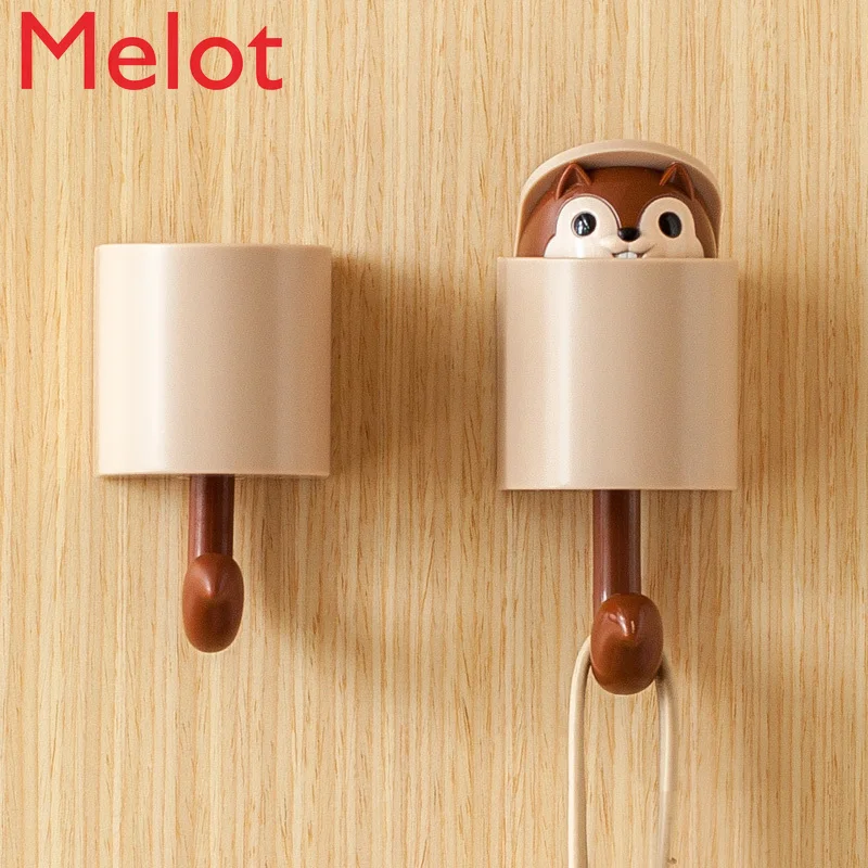 

Chinese Simple Cute Bathroom Punch-Free Strong Hook Creative Decorative Clothes Hat Wall Mounted Hoy Free Shipping