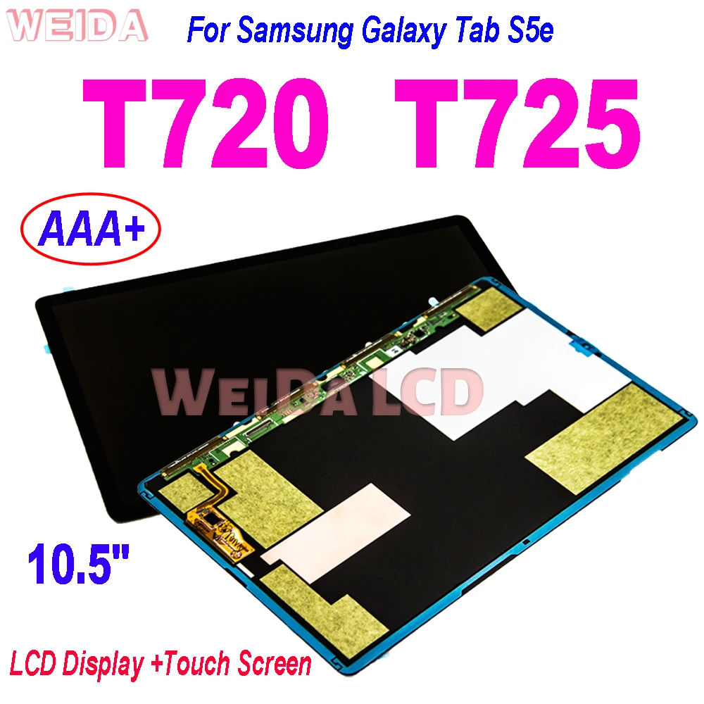 

For Samsung Galaxy Tab S5e 10.5 T720 T725 LCD Display Touch Screen Digitizer Assembly For Samsung SM-720 SM-725 LCD Replacement