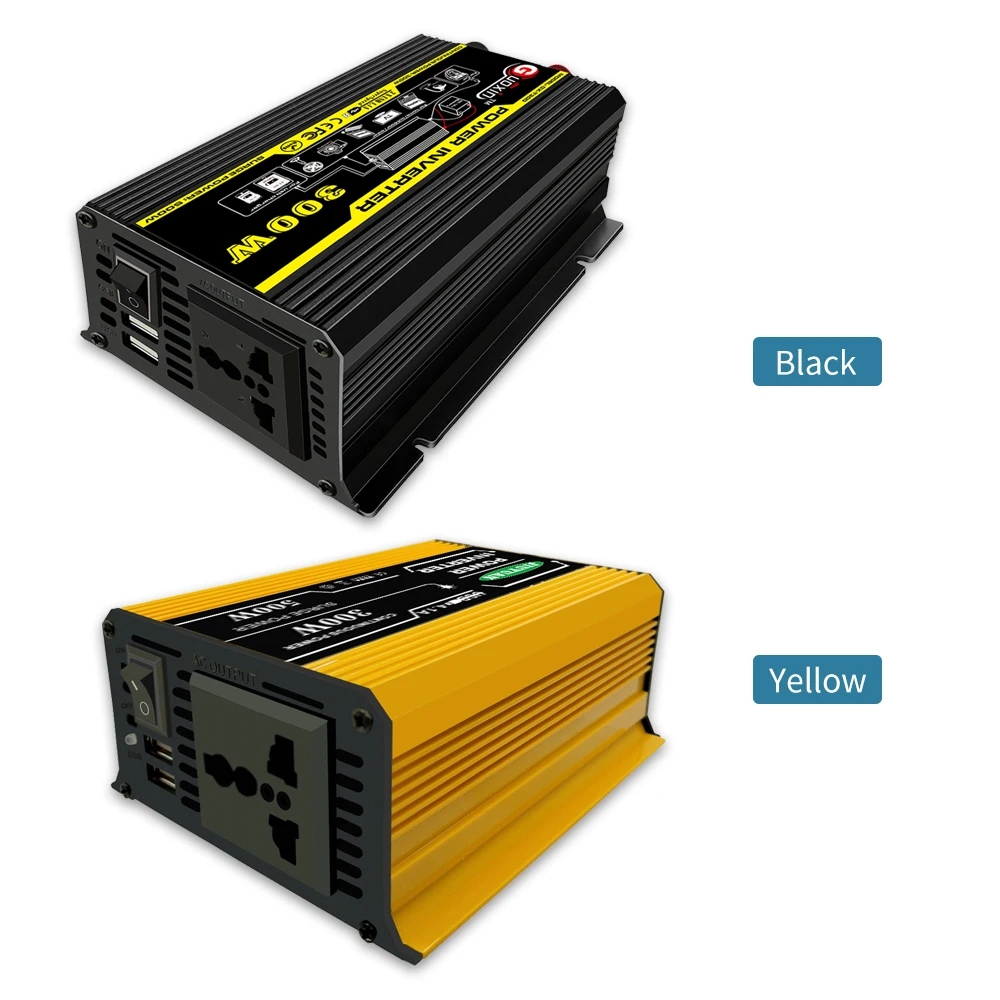 Модифицированный синусоидальный инвертор 300 Вт постоянного тока 12 В переменного