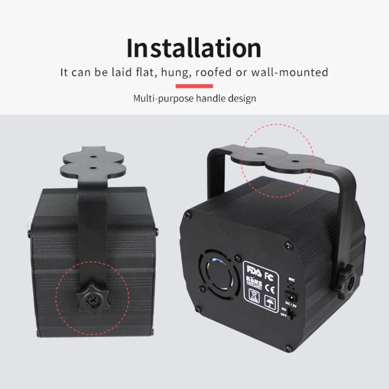 

Patterns RGB LED Disco Light Laser-Projection Stage Light USB Stage Lamp for Home Wedding Party Club Bar KTV