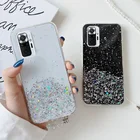 Блестящий Мягкий чехол с блестками для Xiaomi Redmi Note 8 9 10 Pro 4G 10S 9S 8T 8A Dual 9AT 9C Poco M3 X3 NFC 11i 10T Lite, чехол