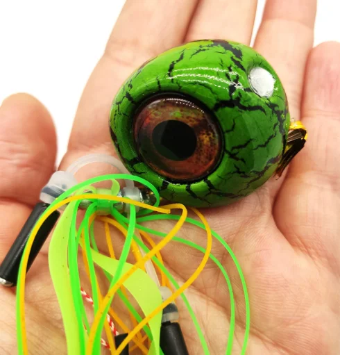 ODJ 5 цветов рыболовная приманка юбка со свинцовым резиновая большие глаза юбки