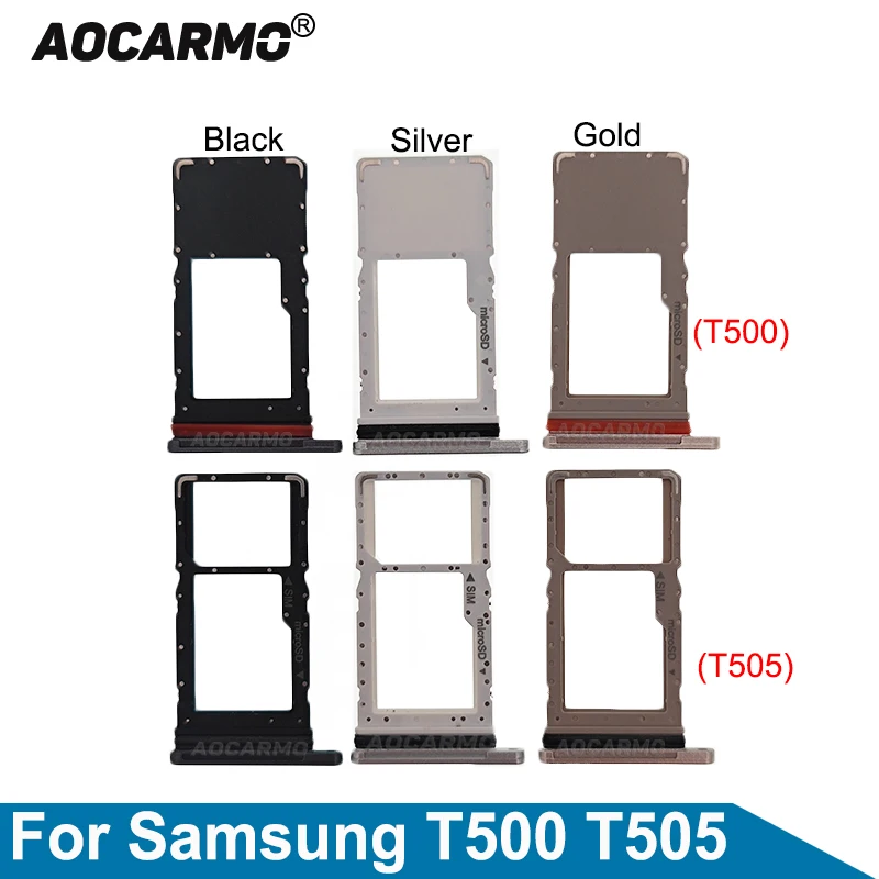 

Слот для карты Aocarmo MicroSD Sim для Samsung GALAXY Tab A7 10,4 T500 T505, запасная часть
