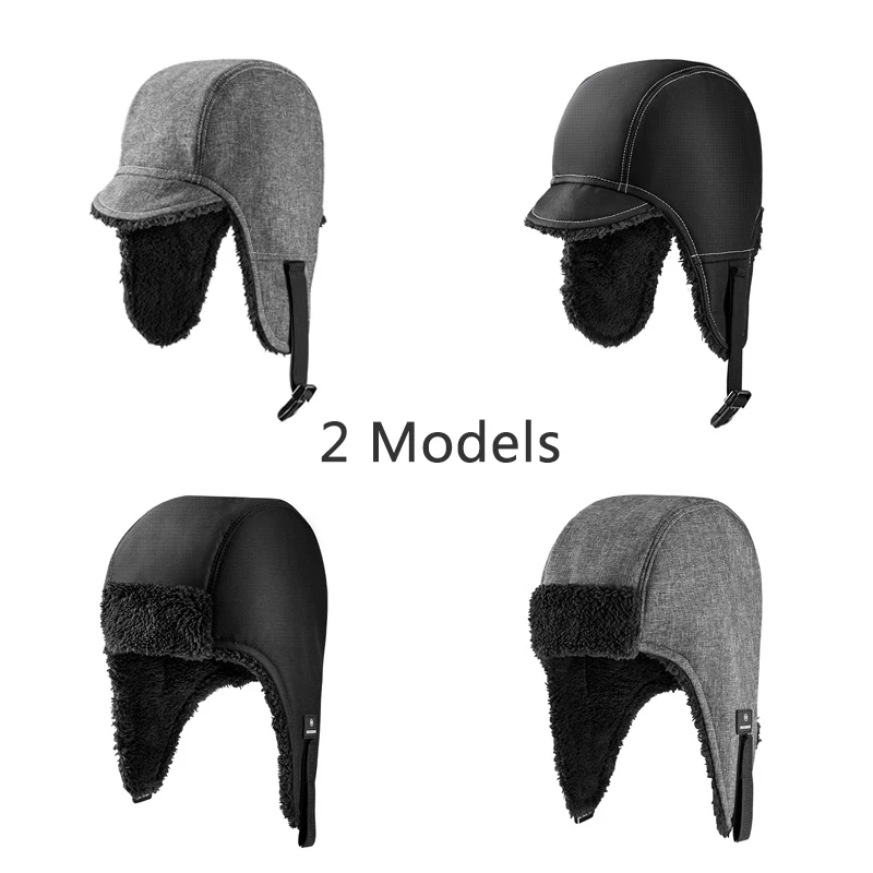 Ветрозащитная флисовая шапка ROCKBROS сохраняющая тепло для катания на лыжах и