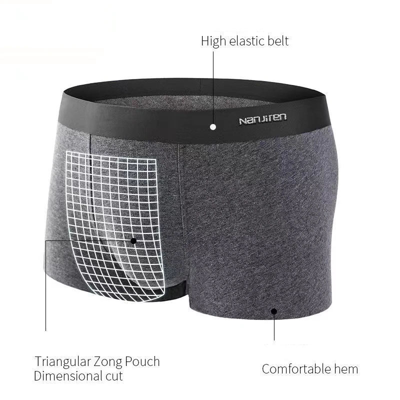 Men's Underwear Boxer Man Panties Cotton Boxers Breathable Sexy Male Boxer Underpants Comfortable U BoxerShorts Plus Size L-4XL