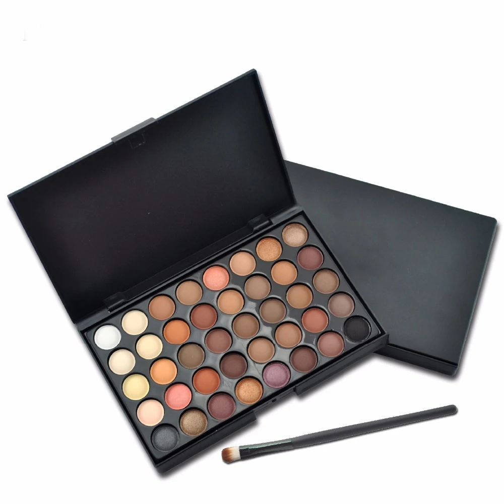 2018 леди Палетка теней 40 цветов земля матовый Пигмент палитра макияж тени для век |