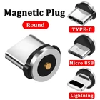 Магнитный кабель USB Type-C для быстрой зарядки, 5 шт., магнитная головка зарядного устройства, кабель Micro USB, мобильный телефон, кабель USB, шнур