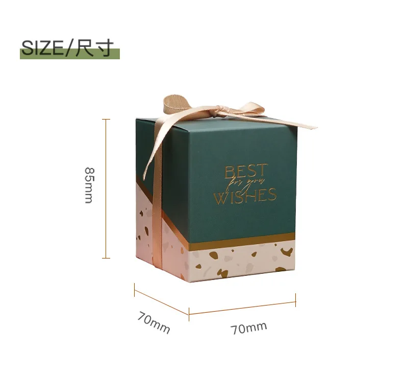 

2pcs 2020ins Style High-End Personalized Creative Wedding Tie Candy Box Candy Empty Fresh Packaging Wedding Supplies