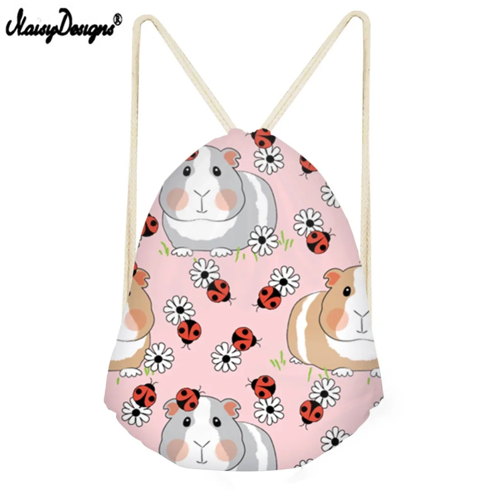 

Noisydesigns New Drawstring Bag Children Backpacks for Teenager Girls Small Storage Bags Daily Backpack Mochila Drop Shipping