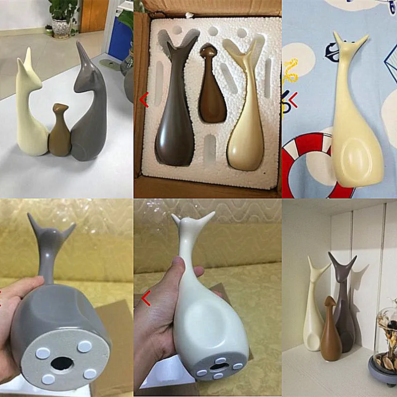 Modern Ceramic Animal Figurines Crafts Swan Deer Ornaments Home Livingroom Furnishing Decoartion Office Desktop Accessories Art | Дом и сад