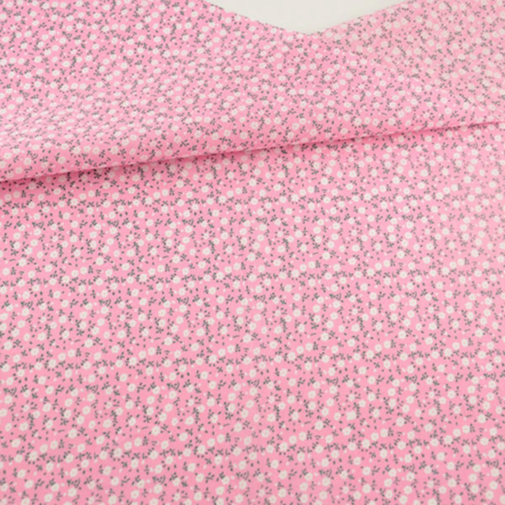 Белые цветы и зеленые листья дизайн из 100% хлопка текстиль шитье тильда ремесла