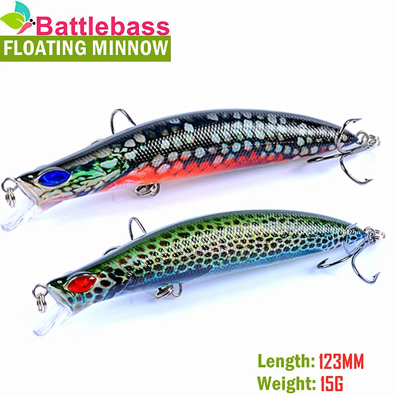 

BATTLEBASS Высококачественная классическая окрашенная приманка 12,3 см 15 г, приманка-карандаш с водной поверхностью, бионическая приманка, приман...