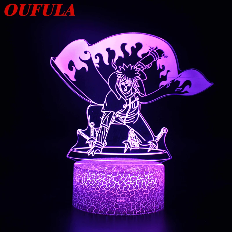 

OUTELA Ночные светодиодные лампы Новинка 3D лампа милая игрушка подарок 7 цветов мультяшная атмосфера лампа для детской комнаты