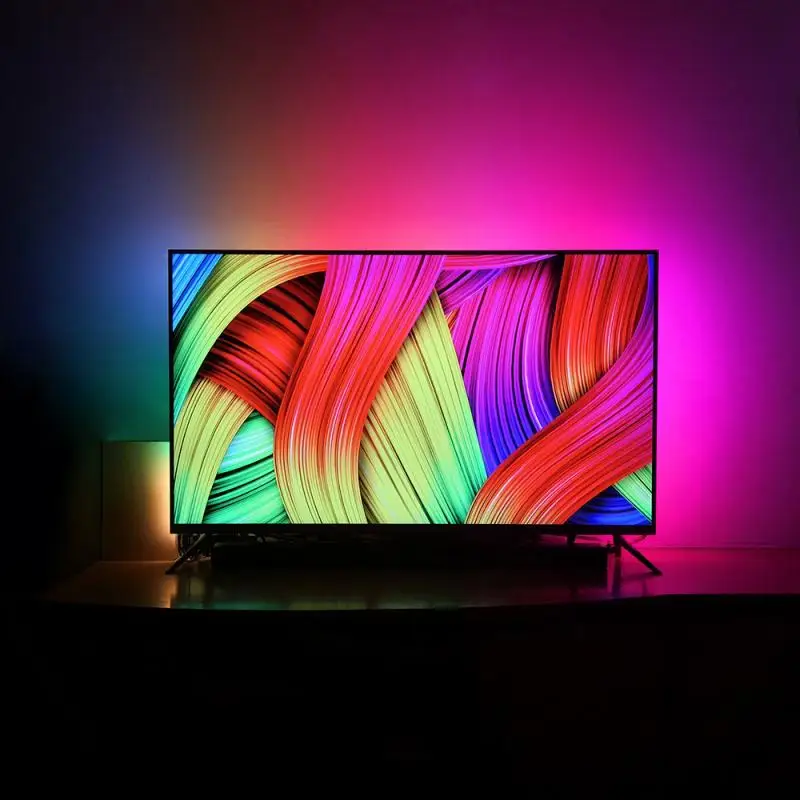DIY окружающей среды светильник ТВ USB Светодиодные ленты лампы 5050 RGB Мечта Цвет