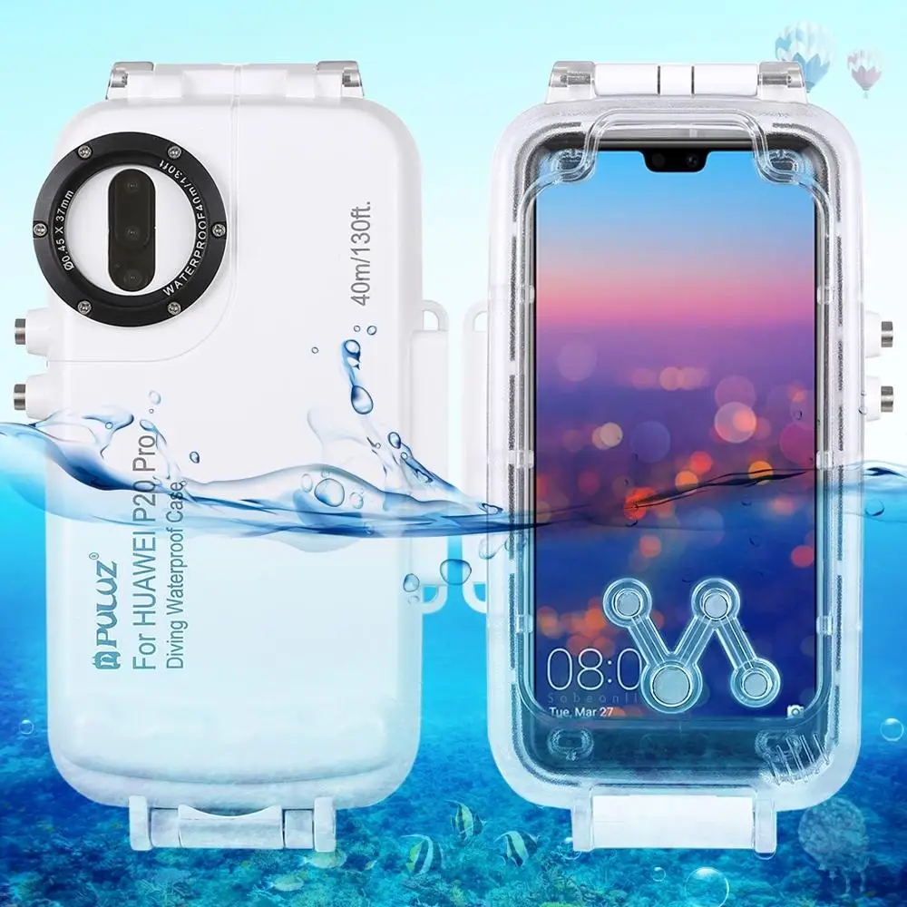 Waterproof Diving Case for Huawei Mate 20 Pro 40m/130ft Underwater swimming Cover P20 pro Photo Camera | Мобильные телефоны и
