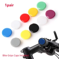 1pair colorful bicycle handlebar grip end plugs road bike grips bicycle handles plastic caps stoppers covers bike accessories