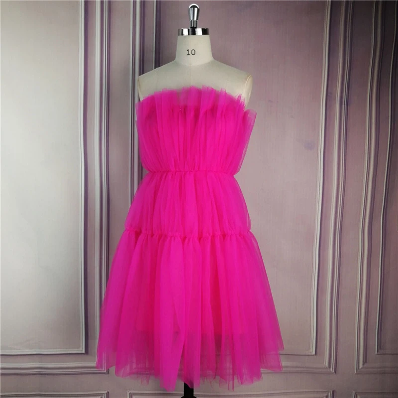 Women Pink Party Dress Mini Sexy Pleated Patchwork Off Shoulder Backless Lady Clubwear Dinner Evening Tunic Femme Robes Vestidos