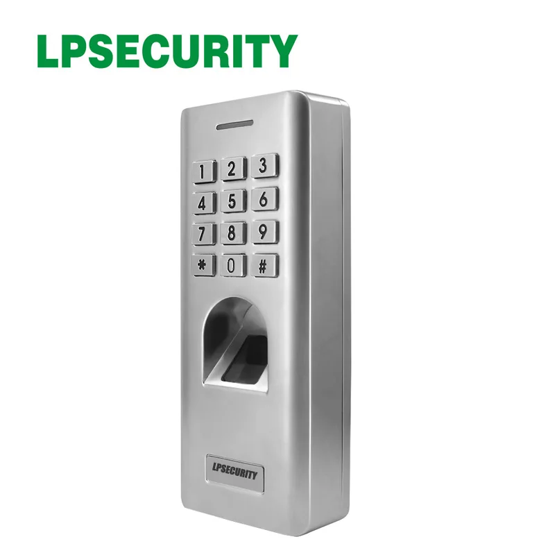 

1000 users Waterproof IP66 Password fingerprint access control Metal Case Anti-Vandal Biometrics door lock Access Control kepad