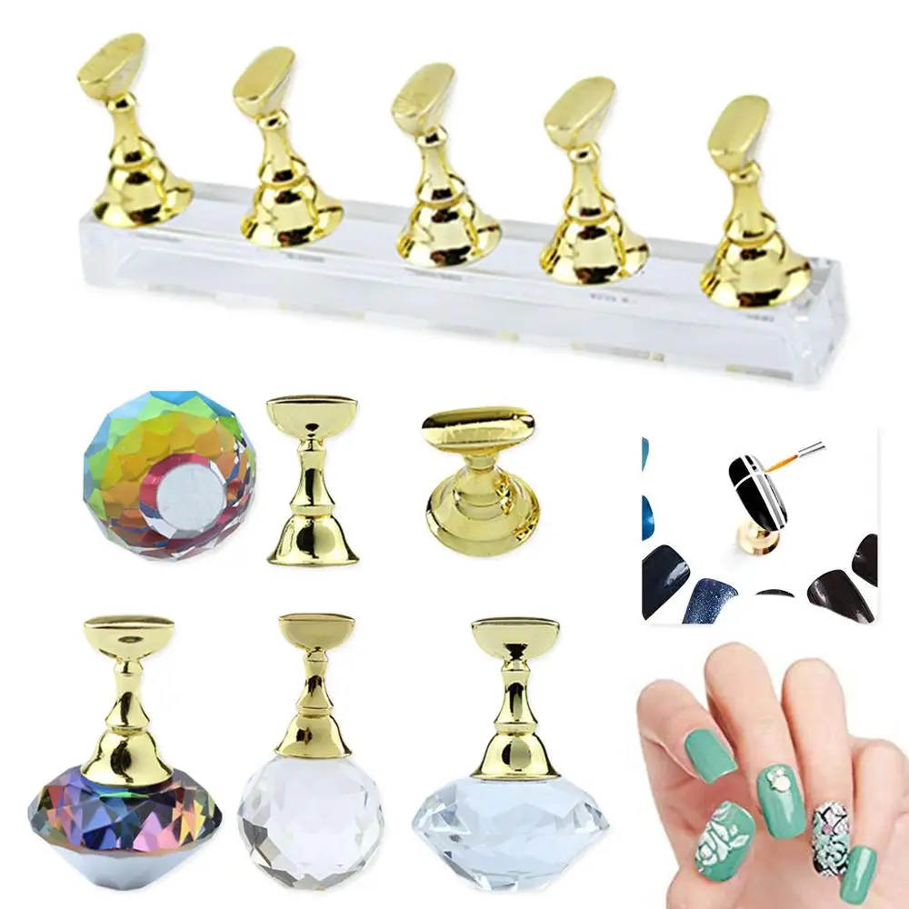 Сплав магнитных наконечников для ногтей подставка держатель набор дизайн