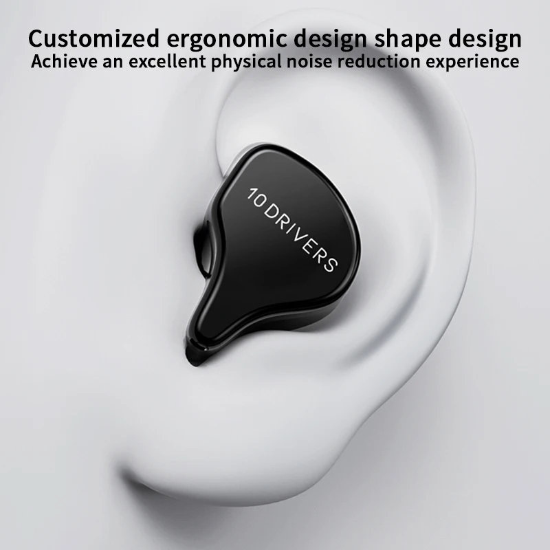 KZ VX10 1DD + 4BA TWS Hybrid технология Bluetooth Беспроводные наушники с сенсорным управлением